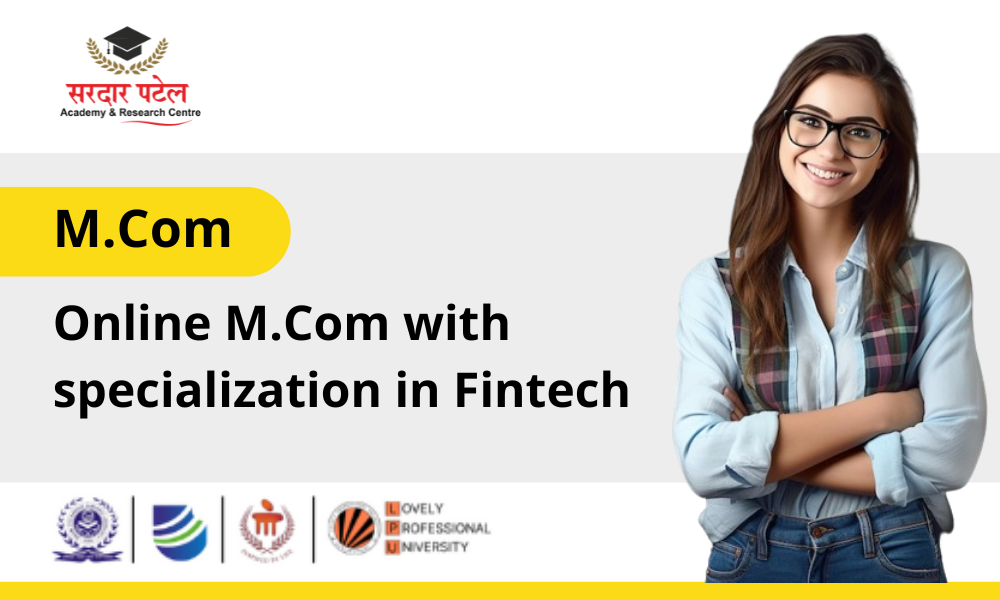 Online M.Com with specialization in Fintech